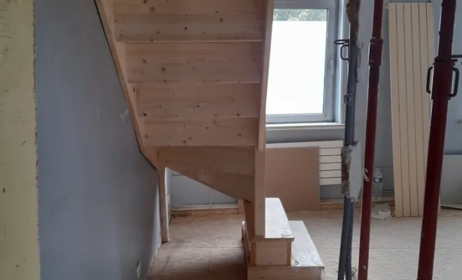 Construction et pose d'un escalier dans un cabinet médical proche de Roubaix